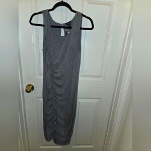 Torrid Gray Side Cinch Jersey Knit Bodycon Dress Torrid 0 / US 12 / Large